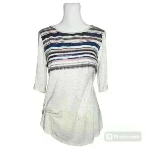 Apt. 9 Women's blouse 3/4 length sleeve size small